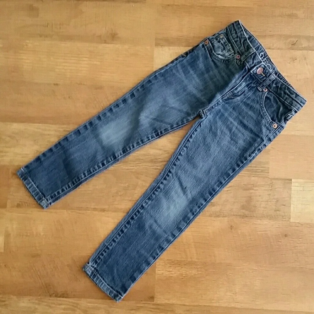 Childrens Place Navy‎ Rosette Turtleneck with Cherokee Jeans Outfit Size 4